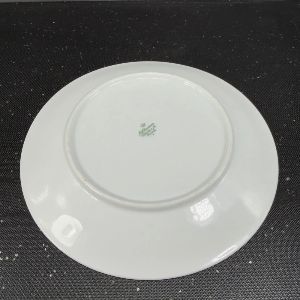 Seltmann Weiden Bavaria Red Rose Porcelain Plates Dishes Set of 4 Germany Decor‎
